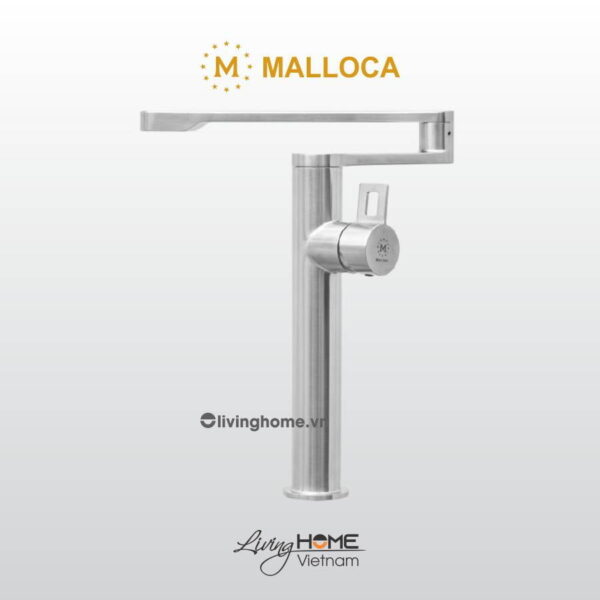 Vòi rửa chén Malloca K060-S inox kiểu dáng hiện đại