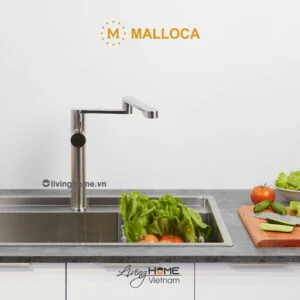 Vòi rửa chén Malloca K060-S inox kiểu dáng hiện đại