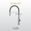 Vòi rửa chén Malloca K081C đồng thau mạ Chrome