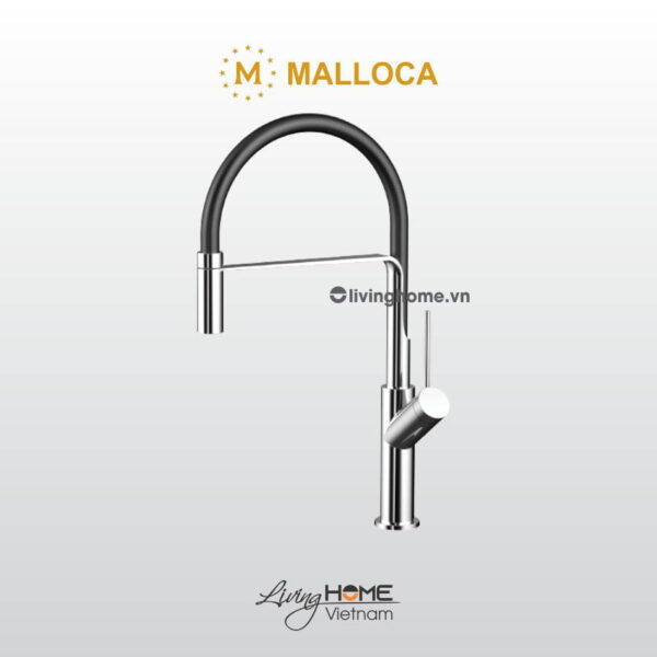 Vòi rửa chén Malloca K081C đồng thau mạ Chrome