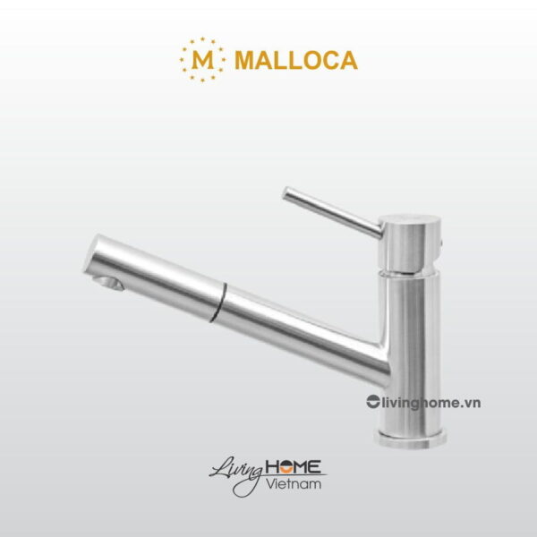 Vòi rửa chén Malloca K110-SS inox bền bỉ