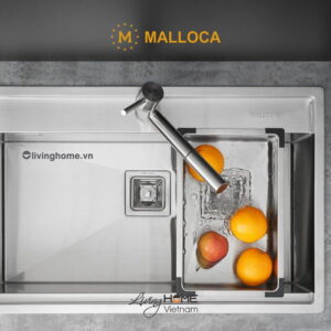 Vòi rửa chén Malloca K110-SS inox bền bỉ