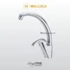 Vòi rửa chén Malloca K121N đồng thau mạ Chrome