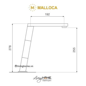 Vòi rửa chén Malloca K131BL màu đen thanh lịch hiện đại