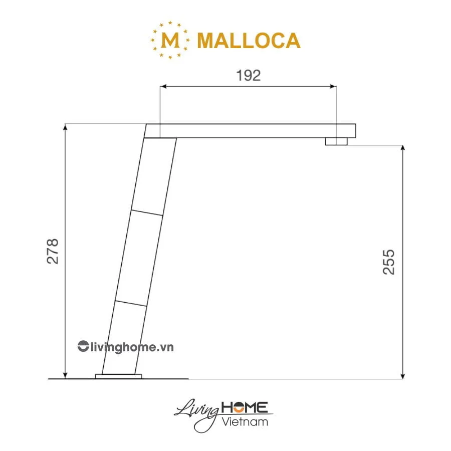 Vòi rửa chén Malloca K131BR màu đất hiện đại đẳng cấp - Ảnh 3