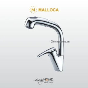 Vòi rửa chén Malloca K140 đồng thau mạ Chrome
