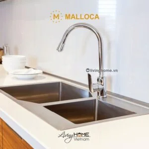 Alternative view of Vòi rửa chén Malloca K279N đồng thau mạ Chrome