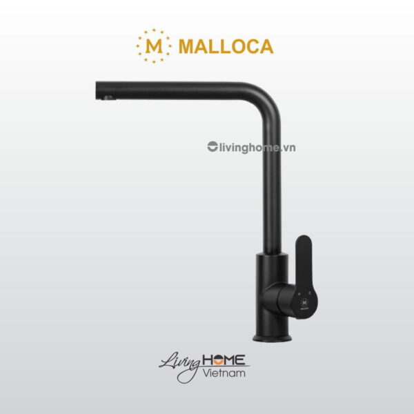 Vòi rửa chén Malloca K525B inox sơn đen sang trọng