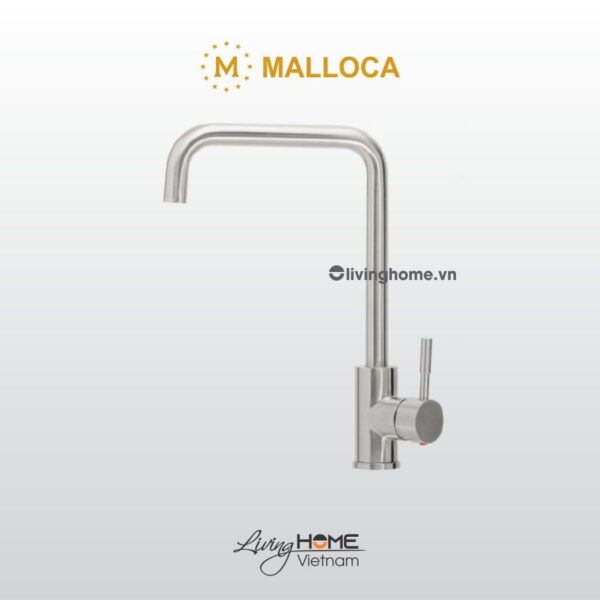 Vòi rửa chén Malloca K559-SN inox hiện đại bền bỉ