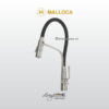 Vòi rửa chén Malloca K596S đồng thau mạ Chrome