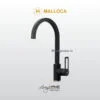 Vòi rửa chén Malloca MF-040 màu đen sang trọng