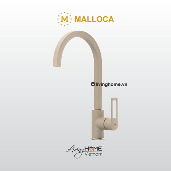 Vòi rửa chén Malloca MF-062 màu kem hiện đại sang trọng