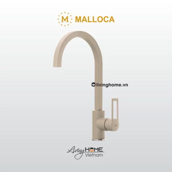 Vòi rửa chén Malloca MF-062 màu kem hiện đại sang trọng