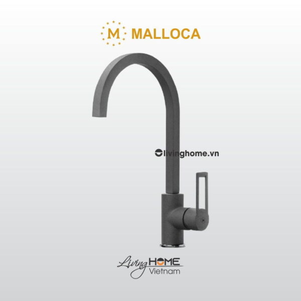 Vòi rửa chén Malloca MF-073 màu xám hiện đại