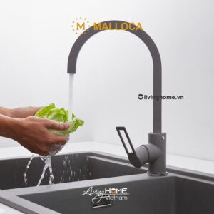 Alternative view of Vòi rửa chén Malloca MF-073 màu xám hiện đại