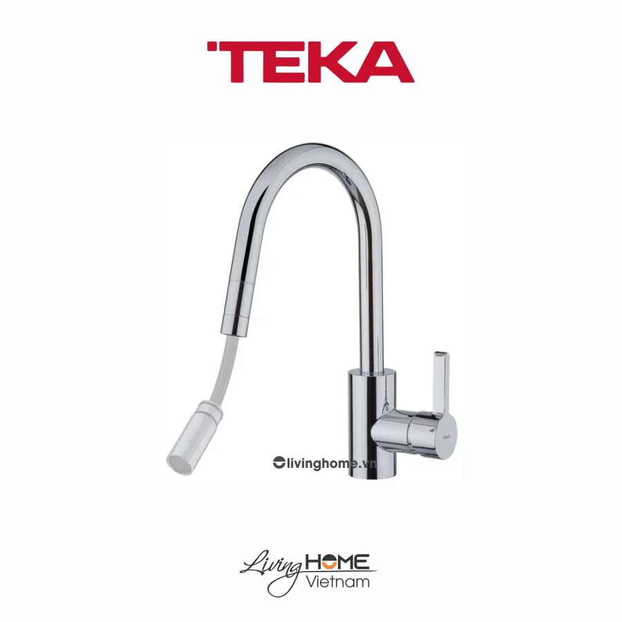 Vòi rửa chén Teka MTP 938 dây rút màu chrome tinh tế 5 Vòi rửa chén Teka MTP 938 dây rút màu chrome tinh tế - Ảnh 3