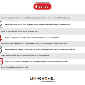 Vòi sen tắm Cleansui ES101 khử clo nhập khẩu Nhật