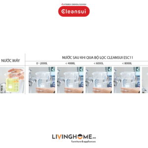 Vòi sen tắm Cleansui ES101 khử clo nhập khẩu Nhật