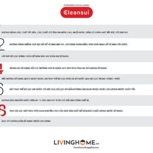 Vòi sen tắm Cleansui ES201W khử clo nhập khẩu Nhật