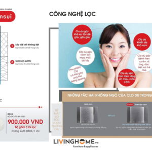 Vòi sen tắm Cleansui ES301 khử clo nhập khẩu Nhật