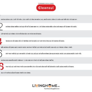 Vòi sen tắm Cleansui ES301 khử clo nhập khẩu Nhật