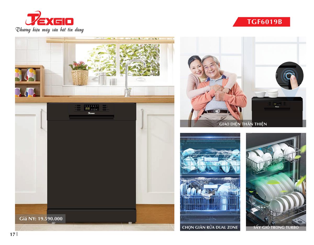 Catalogue Texio Máy rửa chén bát gia đình