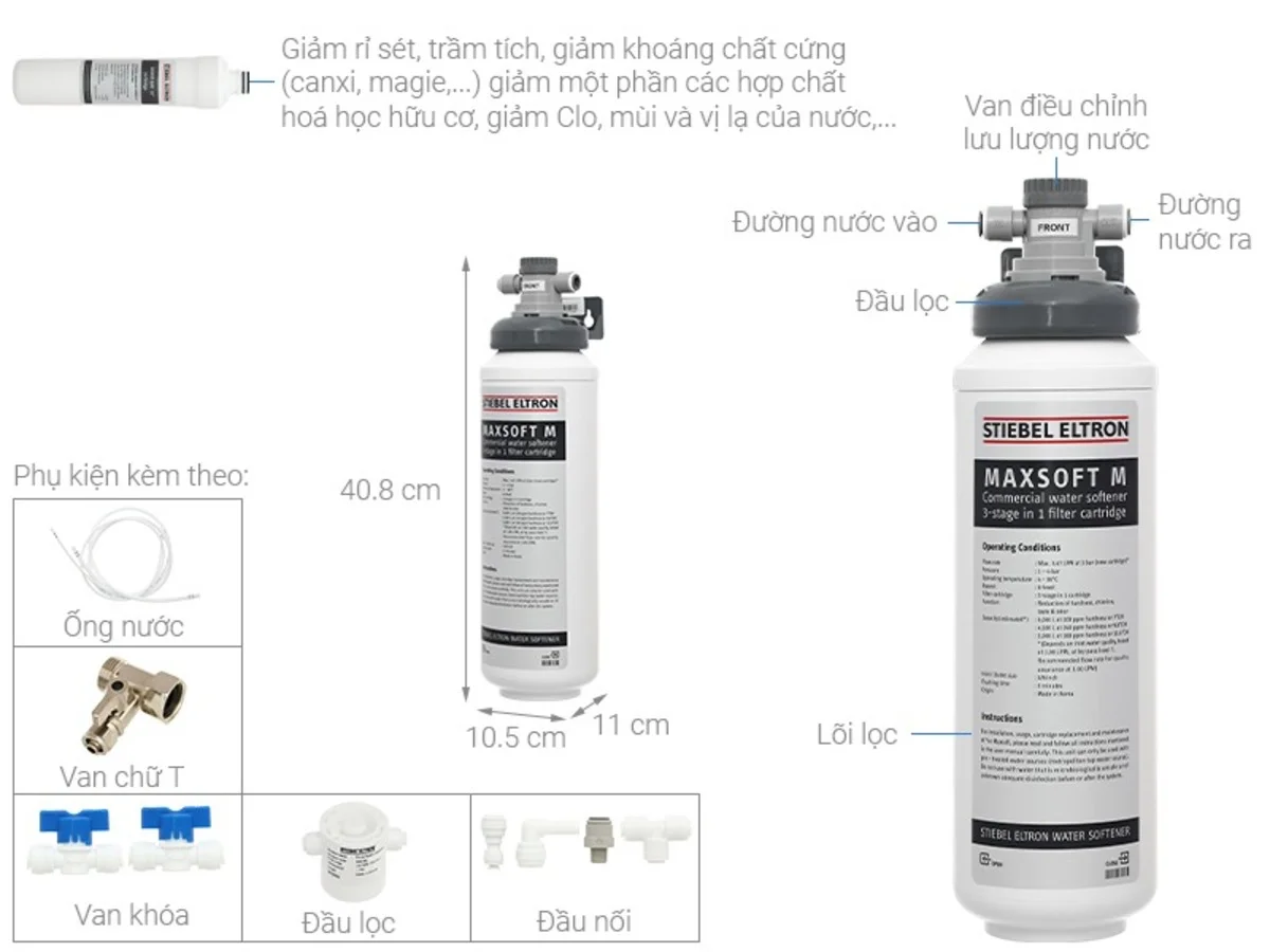 Máy Làm Mềm Nước Stiebel Eltron MAXSOFT M, Hàn Quốc 12 Máy làm mềm nước Stiebel Eltron MAXSOFT M