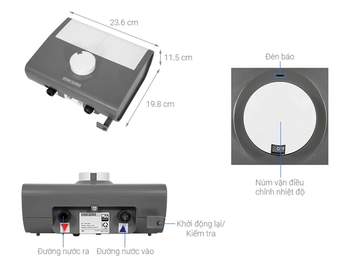 Máy Nước Nóng Đa Điểm Stiebel Eltron DDH 6 EC, 6000W, Trực Tiếp, Thái Lan 13 Máy Nước Nóng Đa Điểm Stiebel Eltron DDH 6 EC, 6000W, Trực Tiếp, Thái Lan