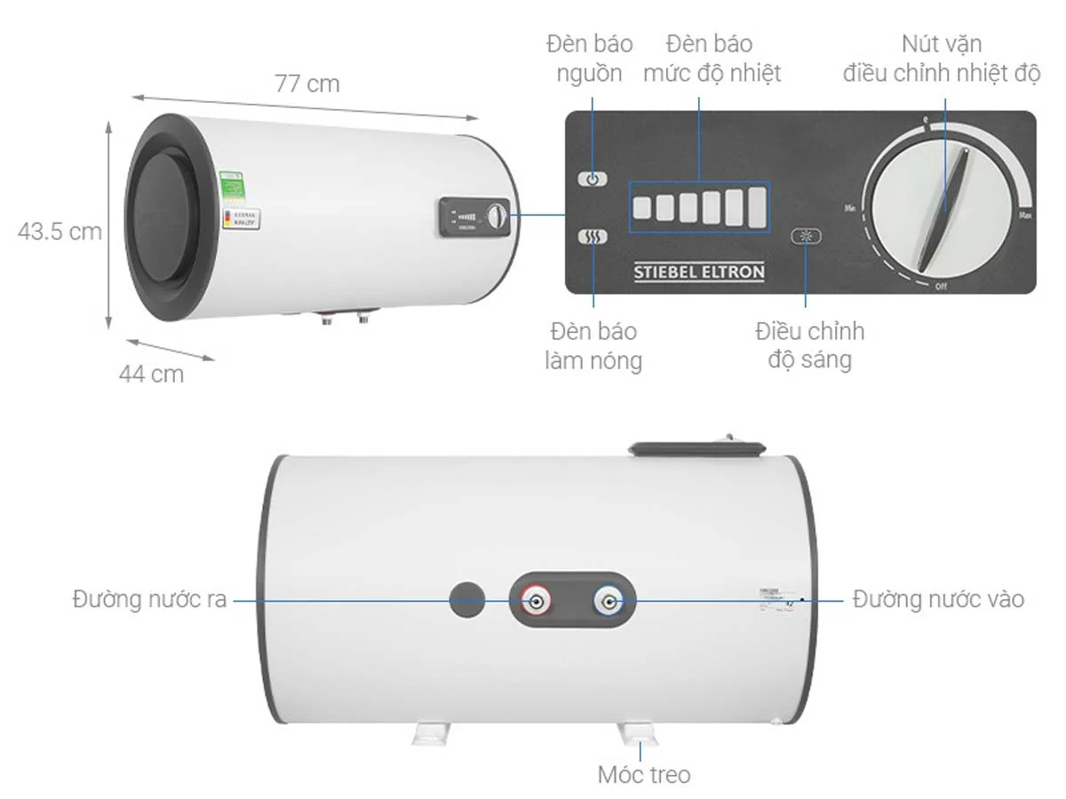 Máy Nước Nóng Gián Tiếp Stiebel Eltron ESH 50 H Plus T-VN, 50 Lít, Thái Lan 18 Máy Nước Nóng Gián Tiếp Stiebel Eltron ESH 50 H Plus T-VN, 50 Lít, Thái Lan
