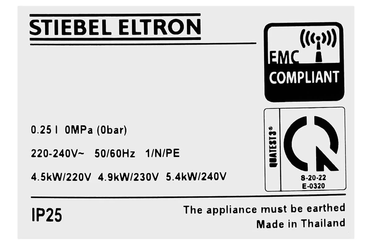 Máy Nước Nóng Trực Tiếp Stiebel Eltron WS 45 EC 13 Máy Nước Nóng Trực Tiếp Stiebel Eltron WS 45 EC - Ảnh 11
