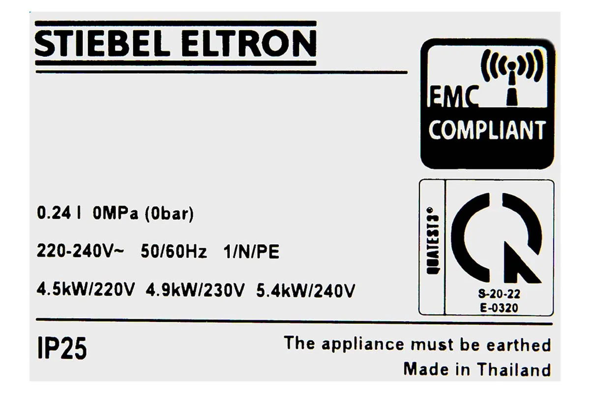 Máy Nước Nóng Trực Tiếp Stiebel Eltron XGL 45 EC 12 Máy Nước Nóng Trực Tiếp Stiebel Eltron XGL 45 EC - Ảnh 10