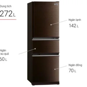 Tủ Lạnh Mitsubishi Electric Inverter 272 Lít MR-CX35EM-BRW-V 9 Tủ Lạnh Mitsubishi Inverter 272 Lít MR-CX35EM-BRW-V