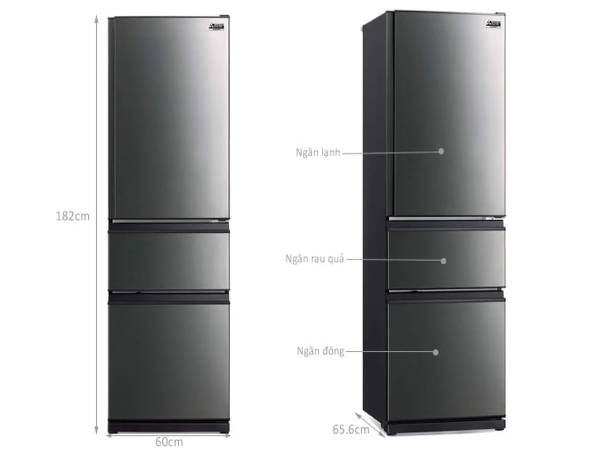 Tủ Lạnh Mitsubishi Electric MR-CX46ER-BST-V, 365 Lít, Inverter 16 Tủ Lạnh Mitsubishi Electric Inverter 365 Lít MR-CX46ER-BST-V