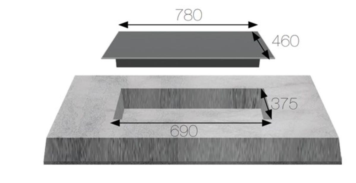 Bếp gas âm Kaff KF-321 6 Bếp gas âm Kaff KF-321