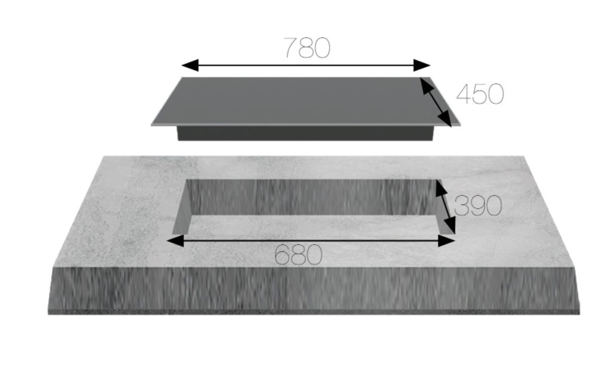 Bếp Gas Âm Kaff KF - 620 DETIME 6 Bếp Gas Âm Kaff KF - 620 DETIME