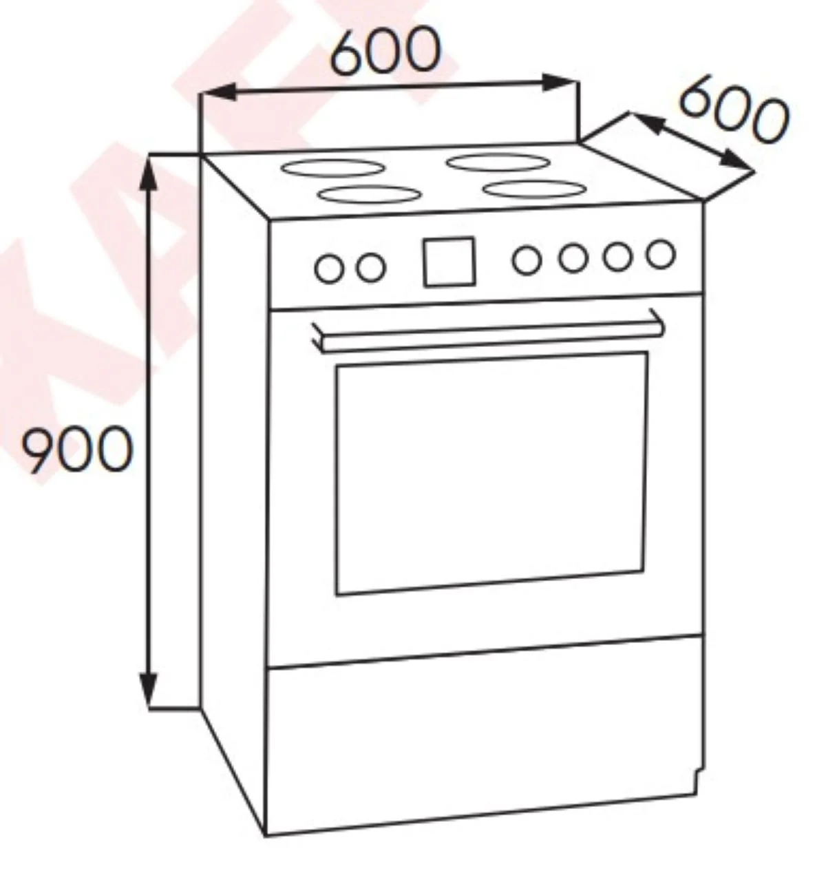 Bếp Từ Liền Lò Kaff KF-FRT6604IN