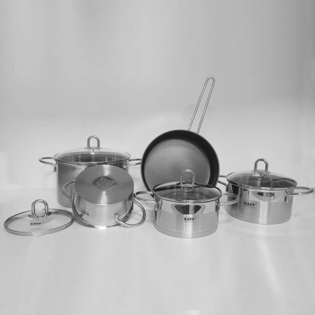 Bộ Nồi Inox 5 Món Kaff KF-ST09304 8 Bộ Nồi Inox 5 Món Kaff KF-ST09304