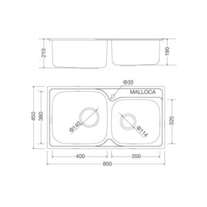 Chậu Rửa Chén Malloca MS 1011 NEW
