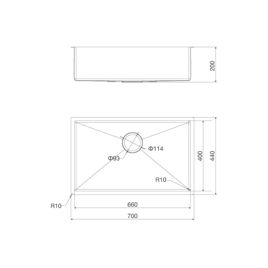 Chậu Rửa Chén Malloca MS 6070 7 Chậu Rửa Chén Malloca MS 6070