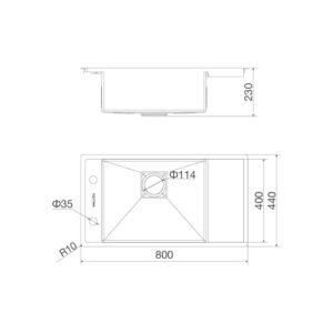 Chậu Rửa Chén Malloca MS 6303 WST