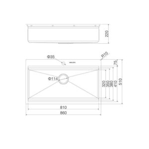 Chậu Rửa Chén Malloca Slide MS 861