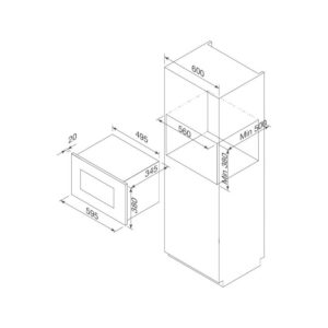 Lò Vi Sóng Malloca MW-925BF Âm Tủ