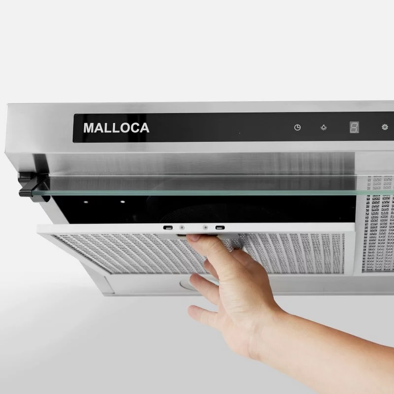 Máy Hút Mùi Malloca H342.7 TC, 70CM, 500 m3/h, Inox Kính