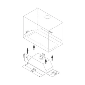 Máy Hút Mùi Âm Tủ Malloca MH 600GT, 60CM, 850 m3/h, Đen 9 Máy Hút Mùi Âm Tủ Malloca MH 600GT, 60CM, 850 m3/h, Đen
