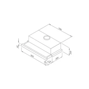 Máy Hút Mùi Âm Tủ Malloca MH 60BTC, 60CM, 500m3/h, Đen