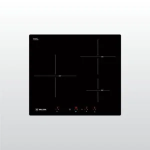 Bếp từ Malloca MI 593 BN âm 3 từ màu đen mặt kính Schott Ceran