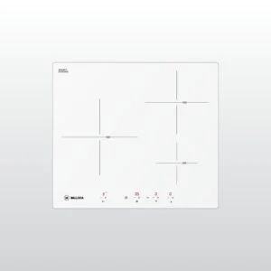 Bếp từ Malloca MI 593 W 3 từ màu trắng mặt kính Schott Ceran