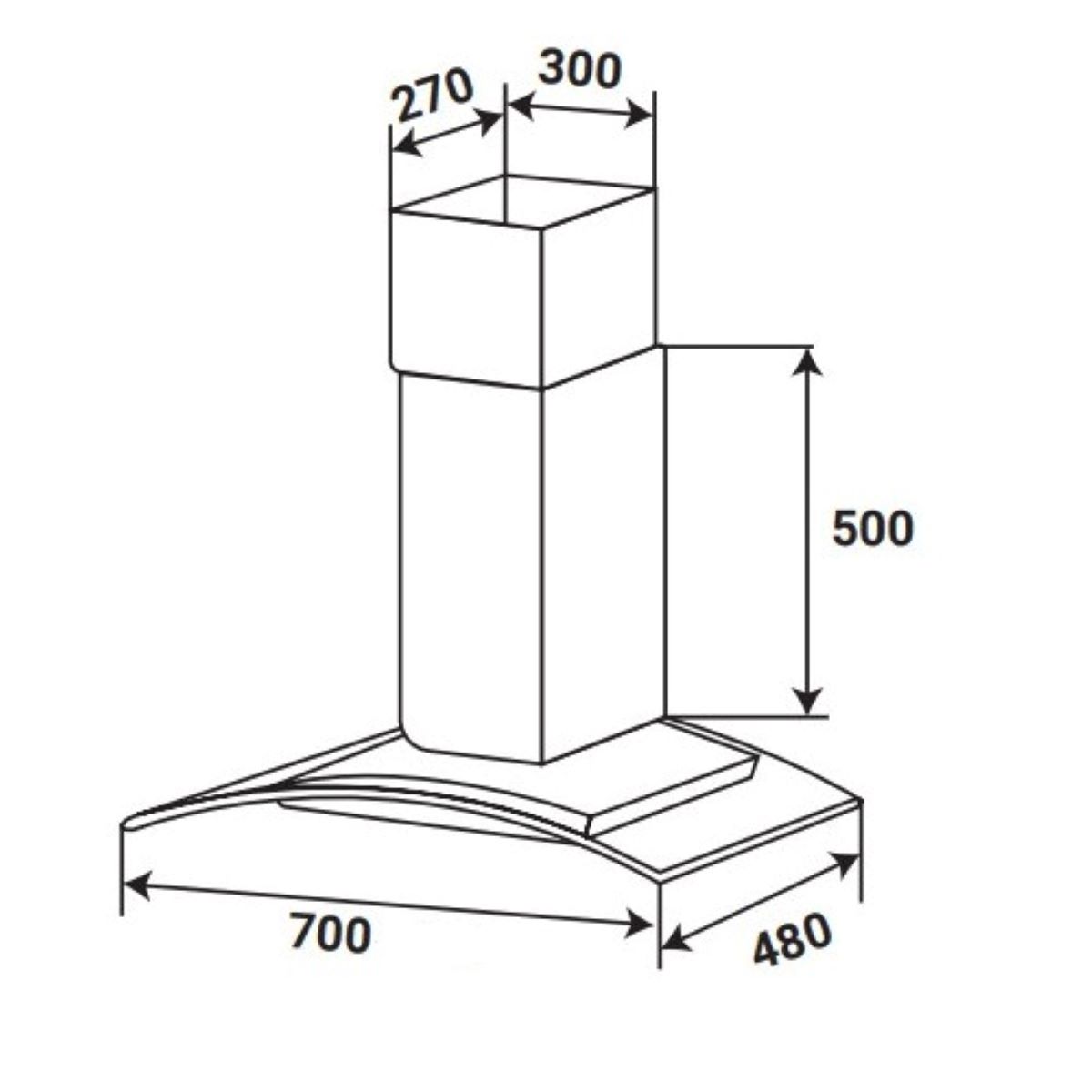 Máy hút mùi Kaff KF-GBT9007 6 Máy hút mùi Kaff KF-GBT9007