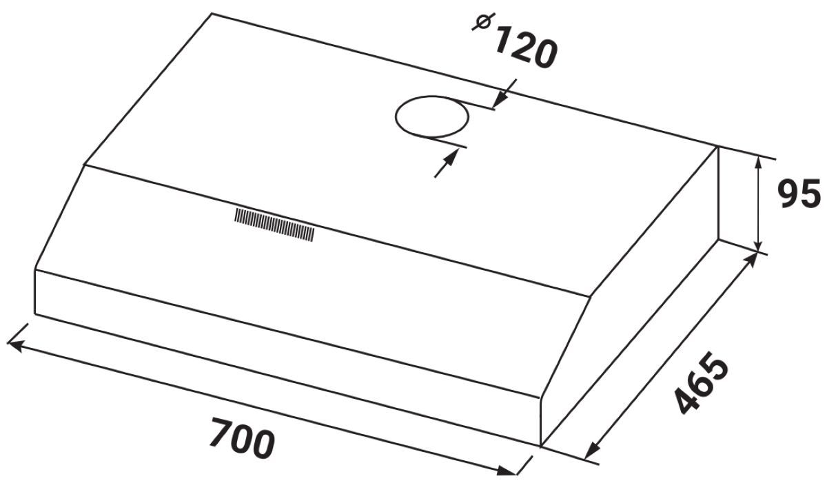 Máy hút mùi Kaff KF-SL70KB 7 Máy hút mùi Kaff KF-SL70KB