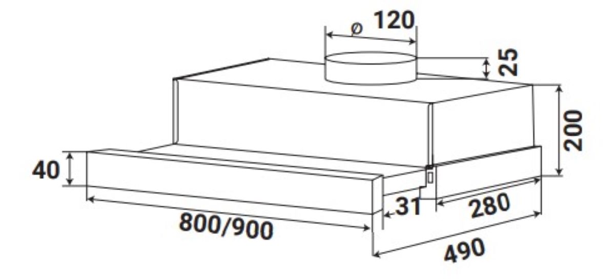 Máy Hút Mùi Kaff KF-TL800 7 Máy Hút Mùi Kaff KF-TL800